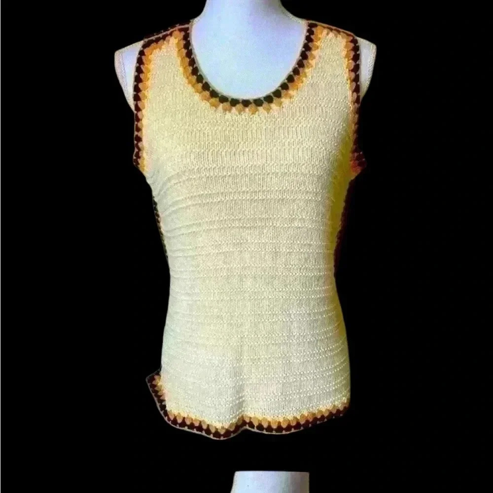 Boston Proper ladies crochet top. NWOT. Medium. Excellent condition. Cream - Picture 2 of 14